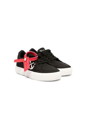 sneakers in tessuto nero OFF WHITE KIDS | OGIA001S24FAB0011003